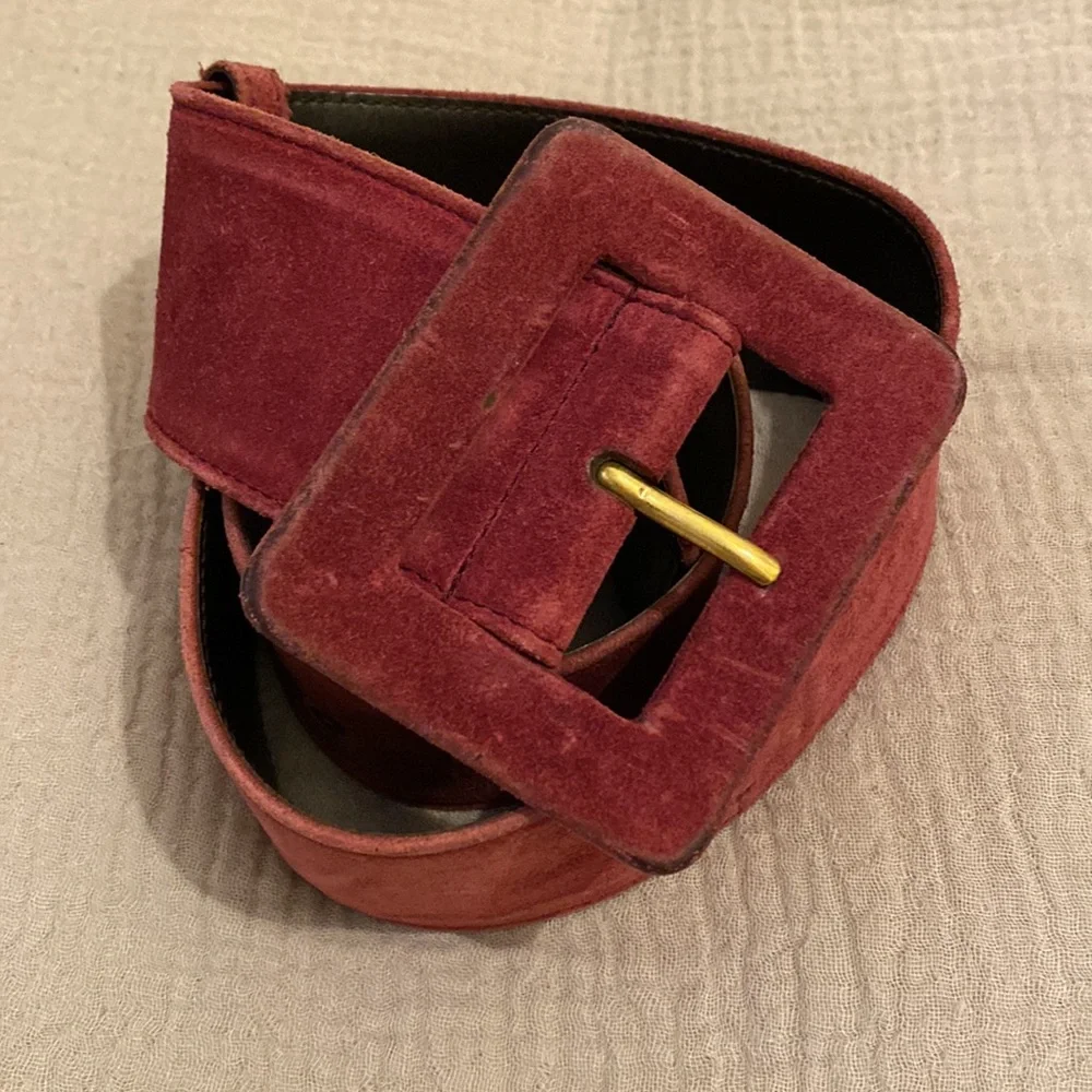 Yves Saint Laurent Vintage Suede Belt